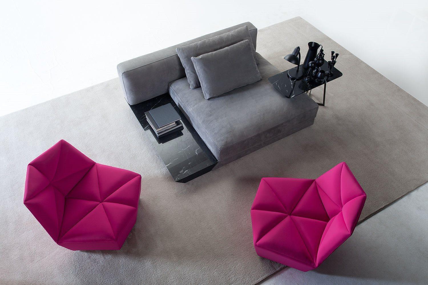 Leather armchair | Gossip by Alberta Salotti