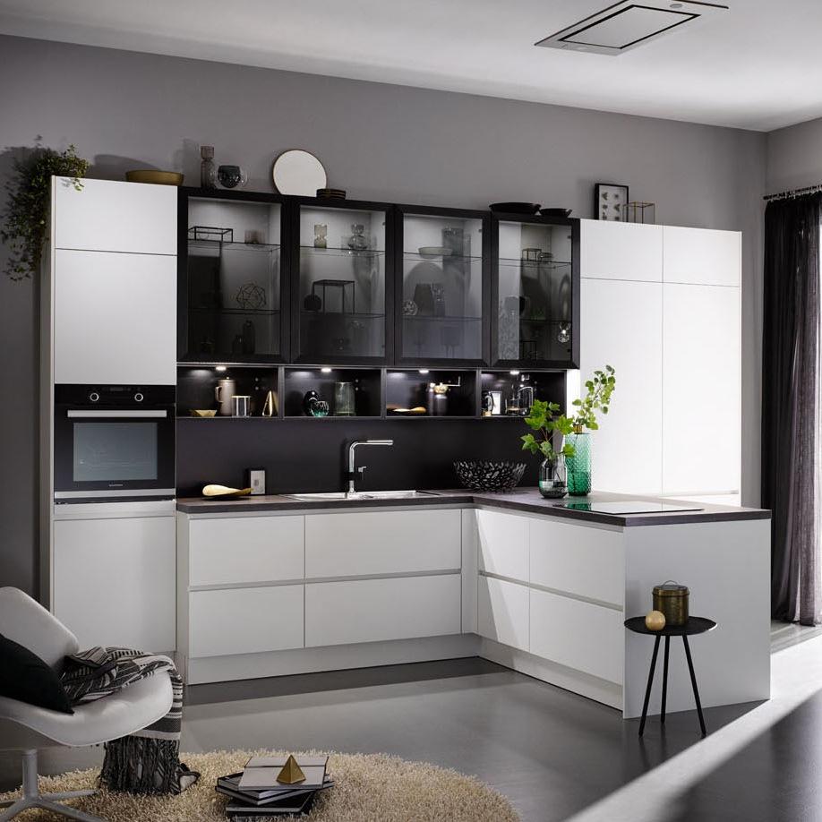 Kitchen without handles Haecker classic Laser Soft GL