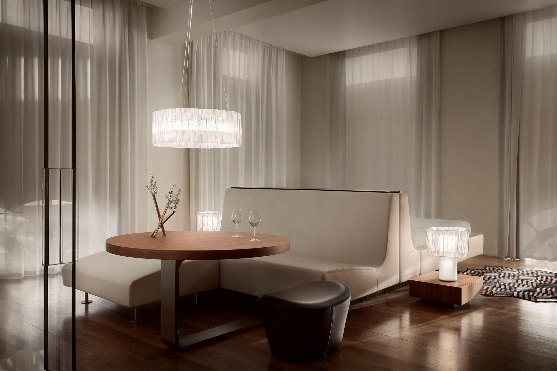 Lentiflex® and Goldflex® LED pendant lamp | Accordéon by Slamp