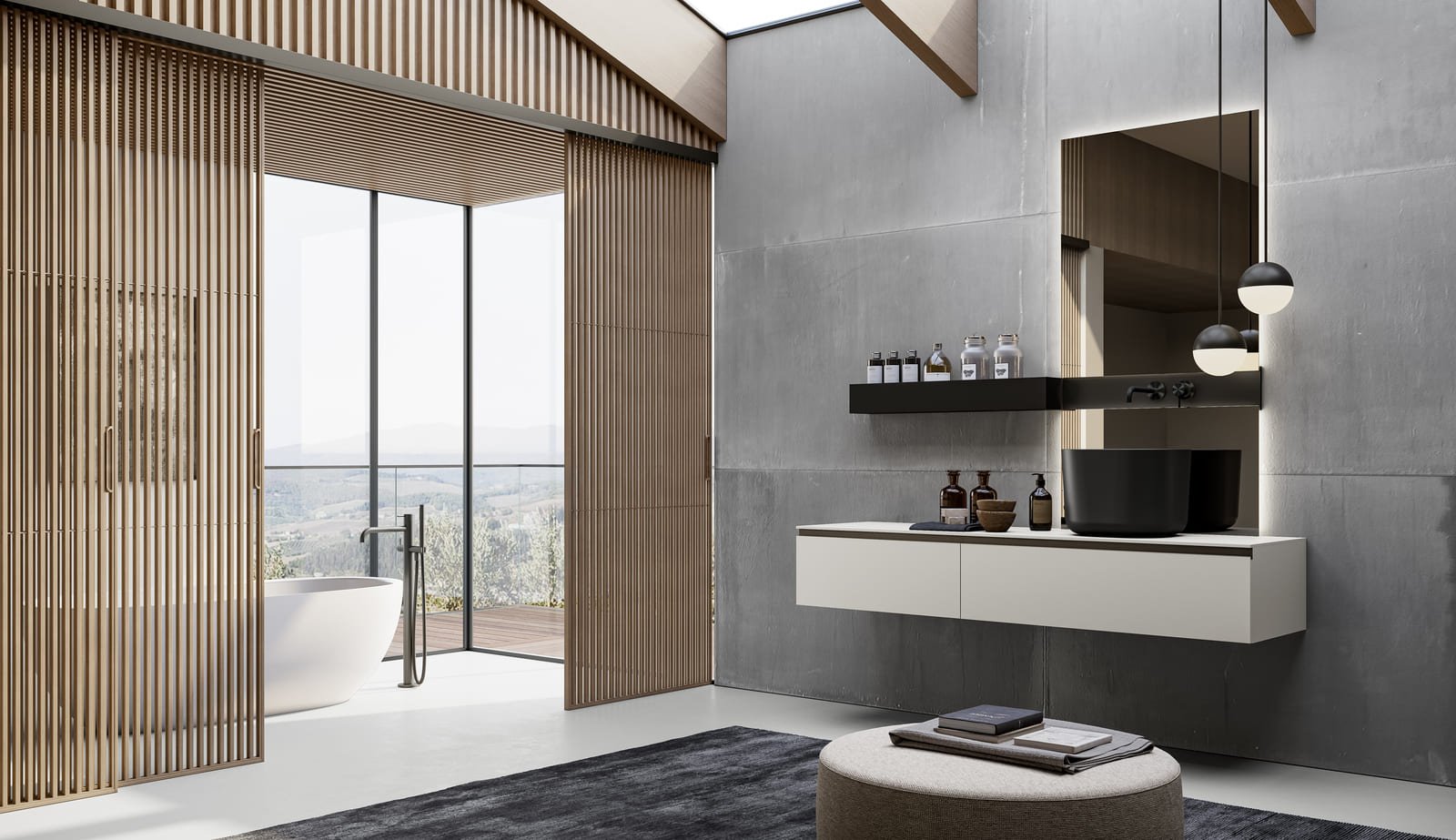 Ceramic bathroom | Gola Up by Birex