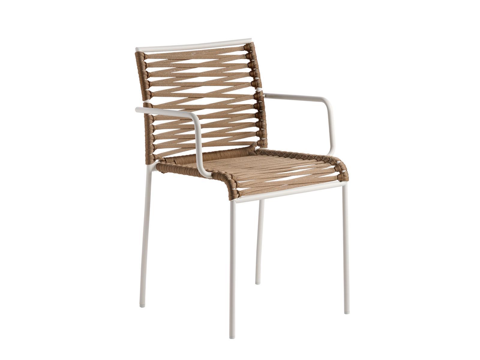 Steel chair with armrests | Aria by Potocco