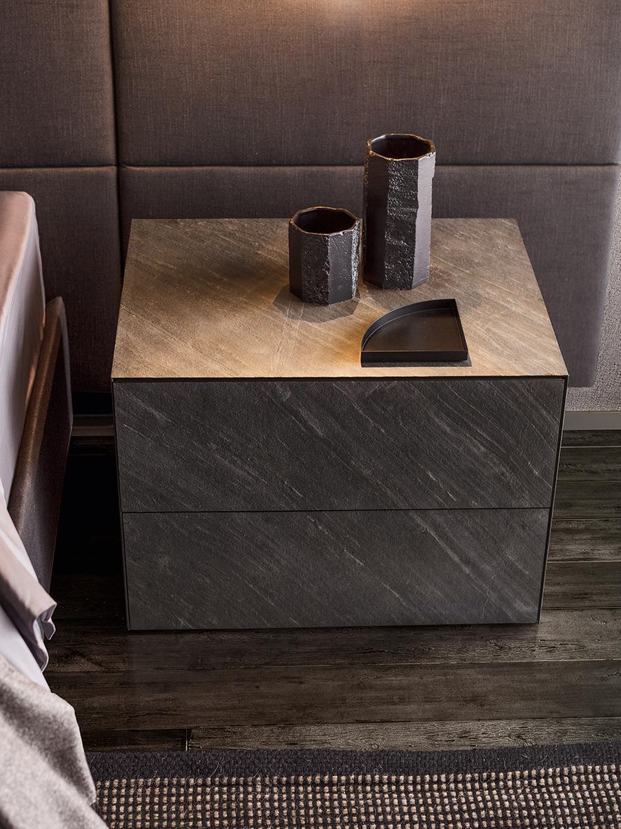 Rectangular wooden bedside table | Norma by Pianca
