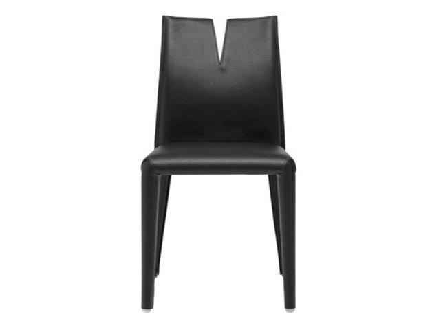 Upholstered tanned leather chair | Cutter by B&B Italia