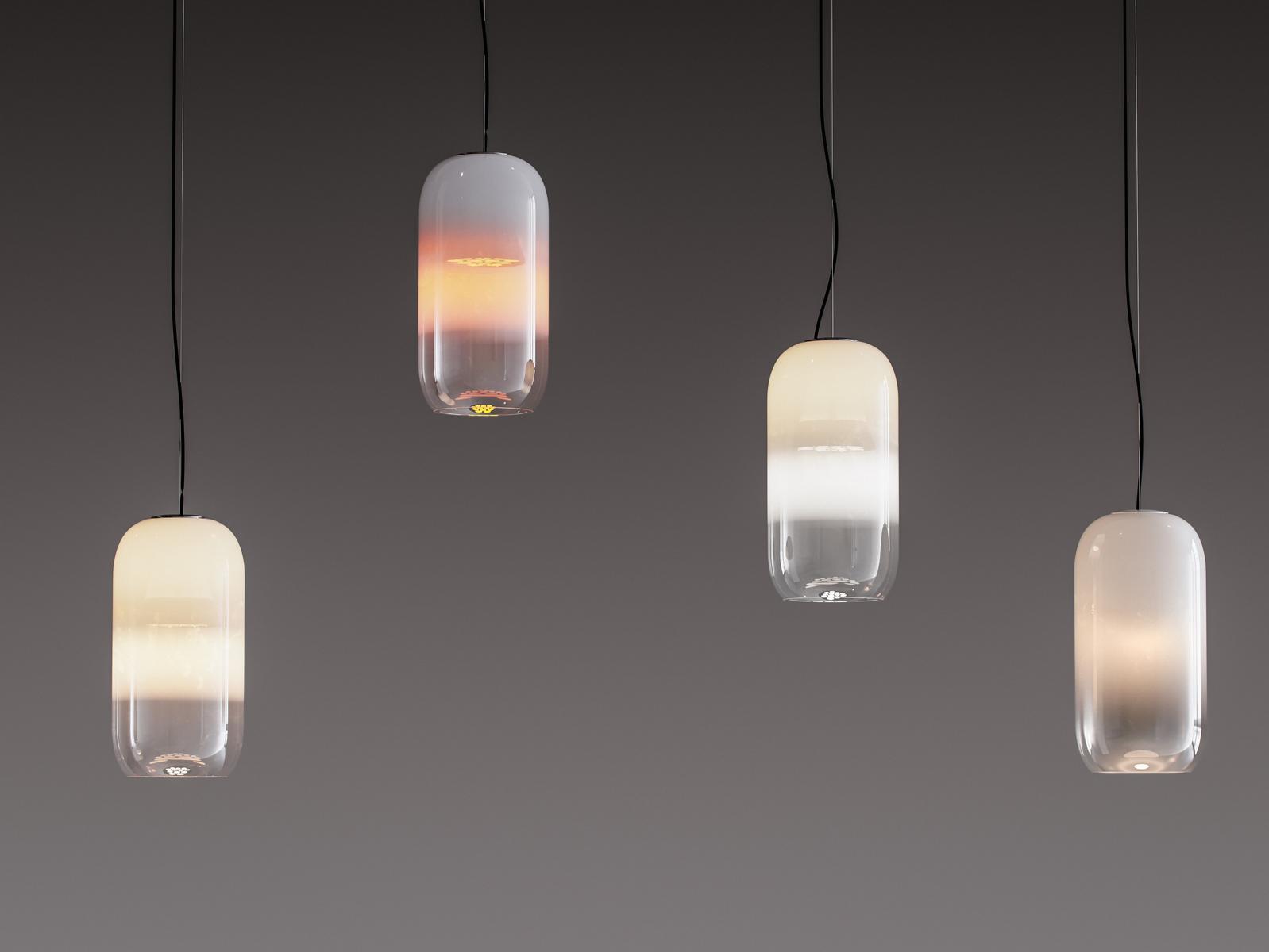 LED blown glass pendant lamp | Gople by Artemide
