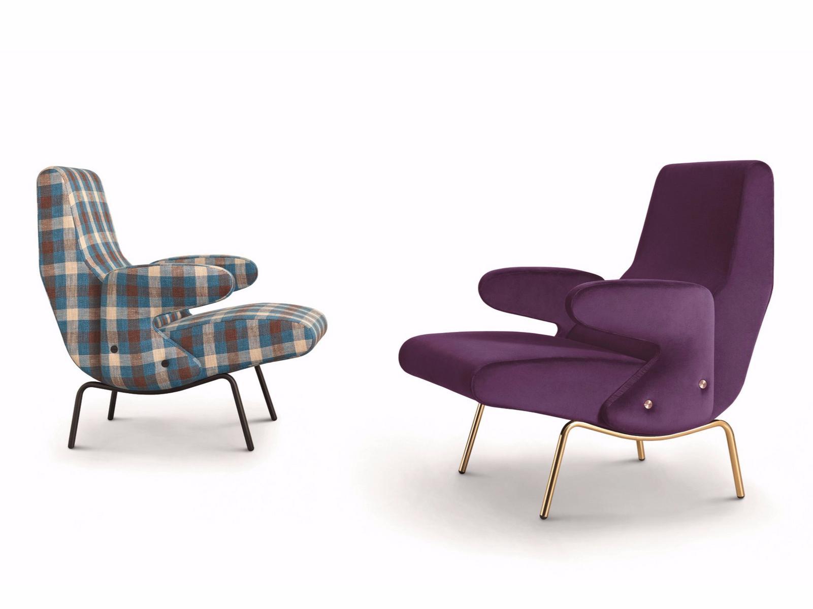 Fabric armchair | Delfino by Arflex