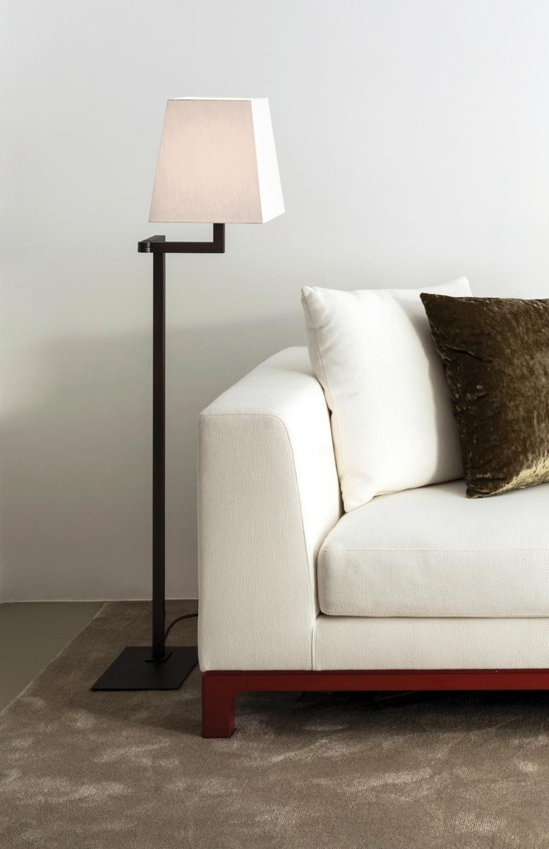 Adjustable metal floor lamp | Quadra Liseuse by Contardi