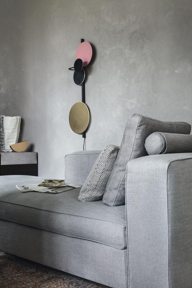 Sectional fabric sofa | Snap by Lema