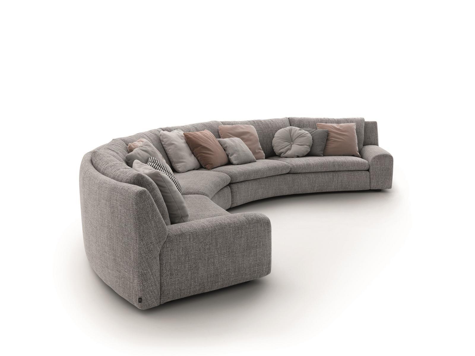 Curved fabric sofa | Ben Ben by Arflex