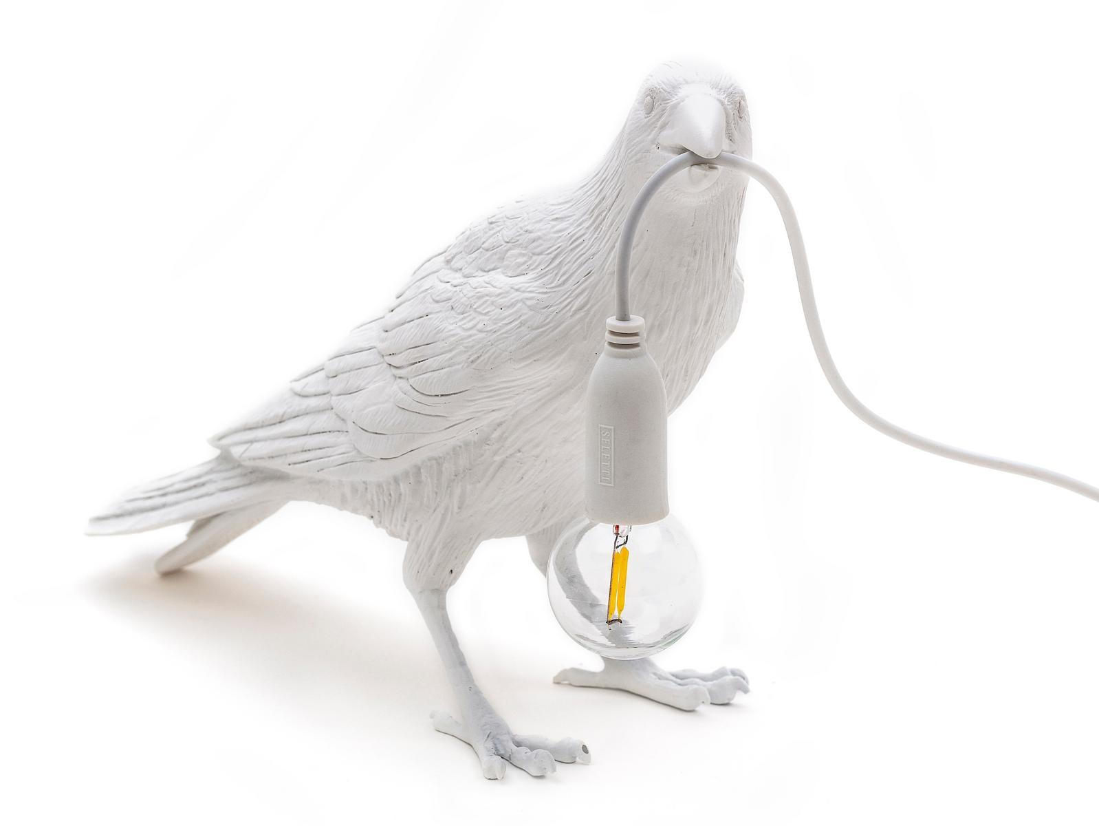 LED resin table lamp | Bird Lamp Waiting by Seletti