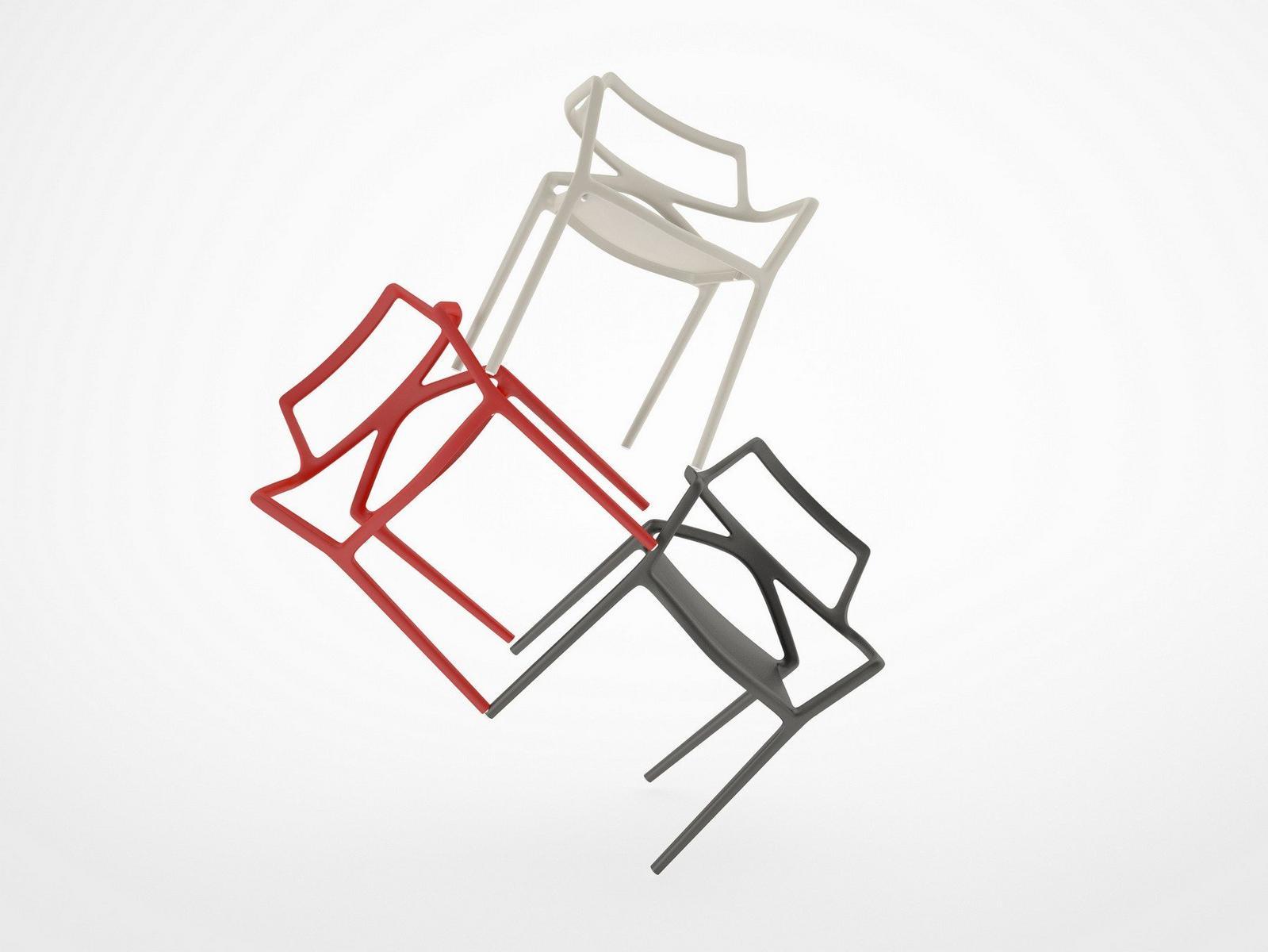Garden chair with armrests | Delta by Vondom