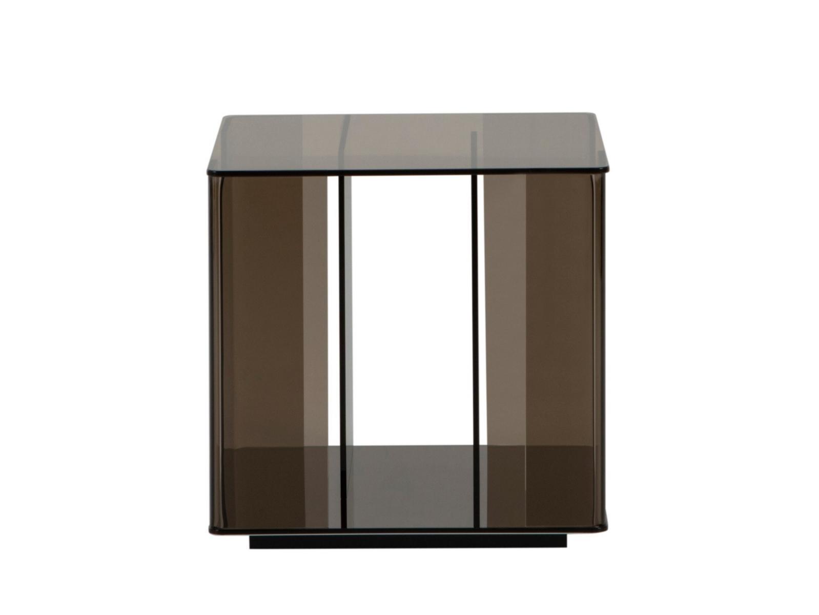 Low square glass coffee table | Dedalo by Tonin Casa