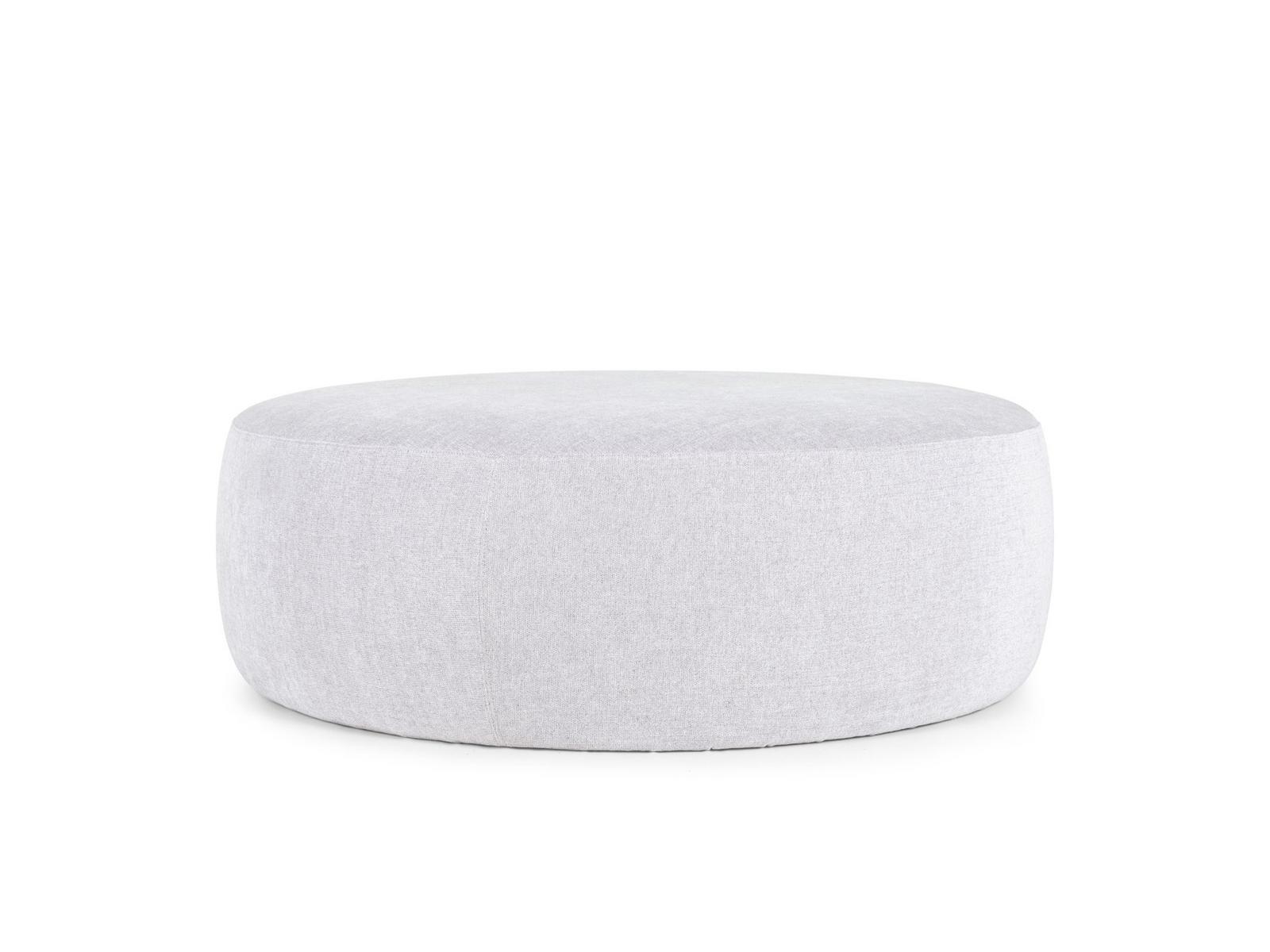 Upholstered round pouf with removable lining | Pooof by Moooi