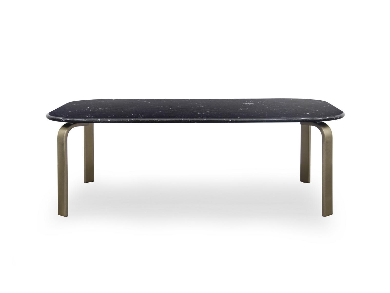Nero Marquina marble coffee table | Opium by Formitalia