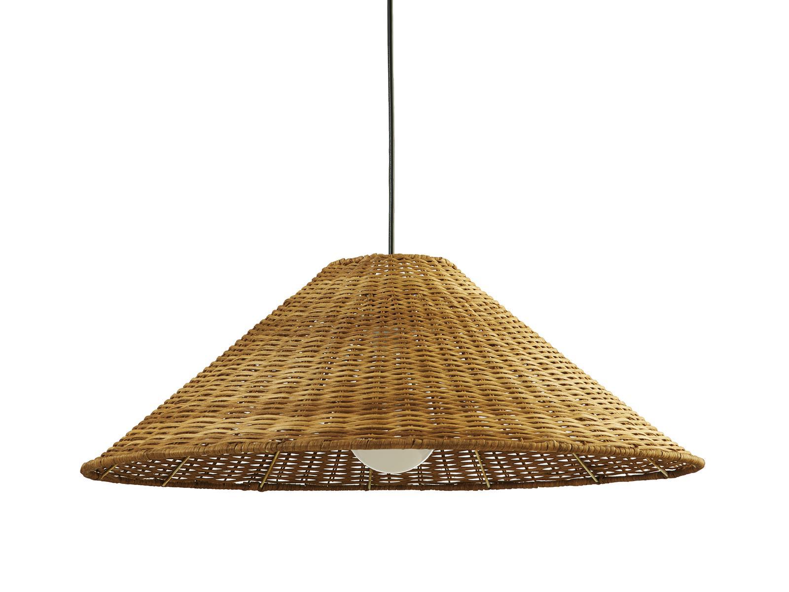 Direct light rattan pendant lamp | Caribe by Leds C4