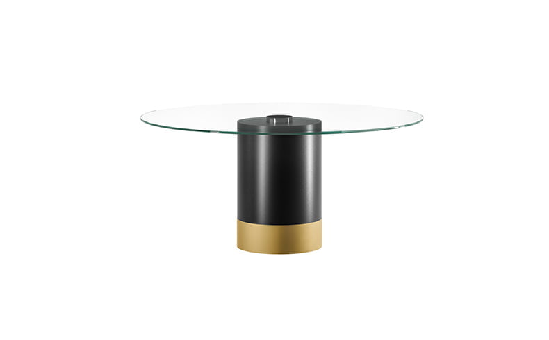 Rectangular ceramic table | Cilindro glass by Eforma