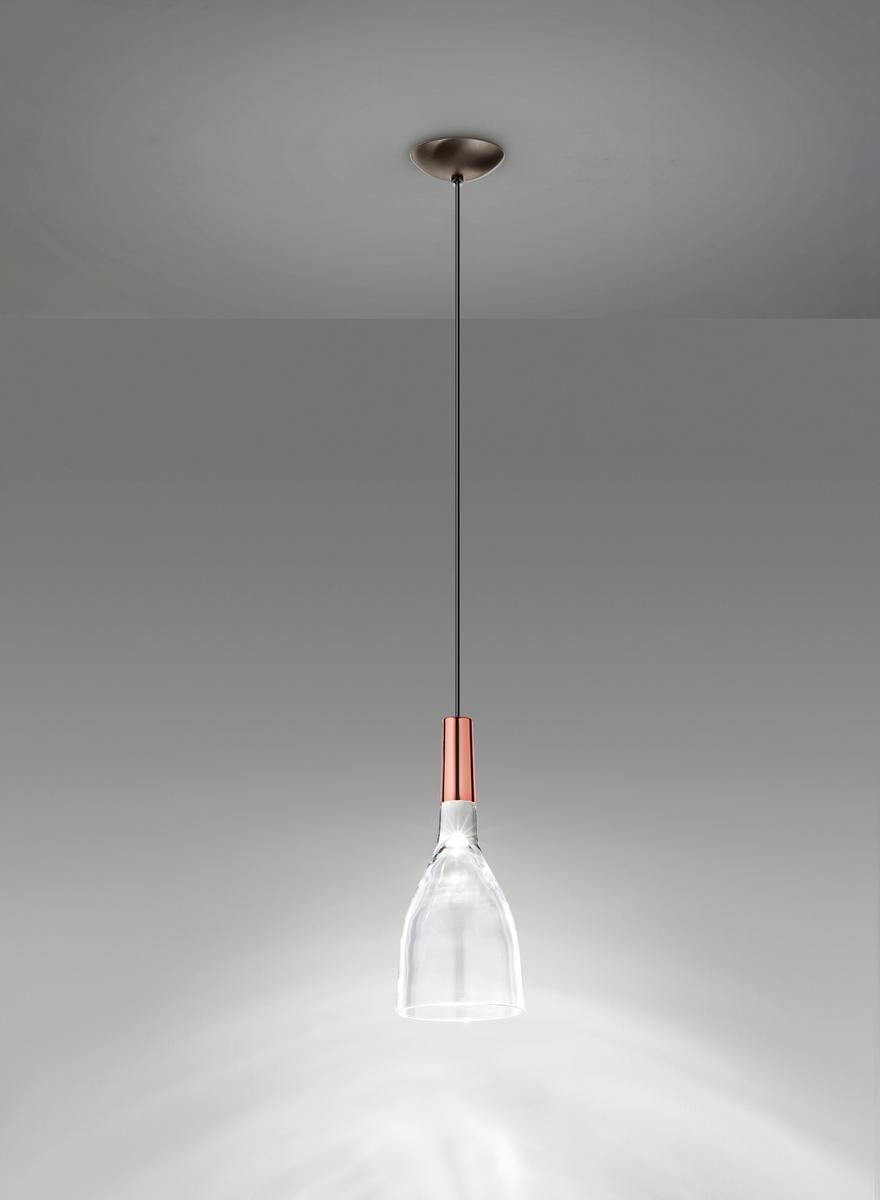 LED direct light glass pendant lamp | Scintilla by Vistosi