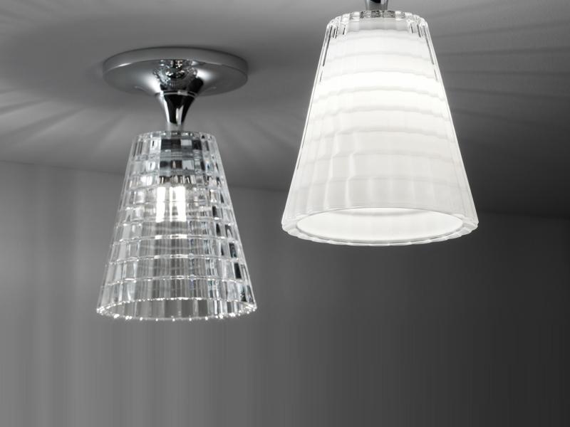 Crystal ceiling lamp | Flow by Fabbian