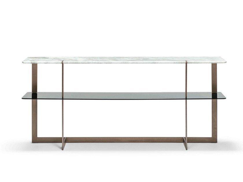 Rectangular marble console table | Douglas by Arketipo