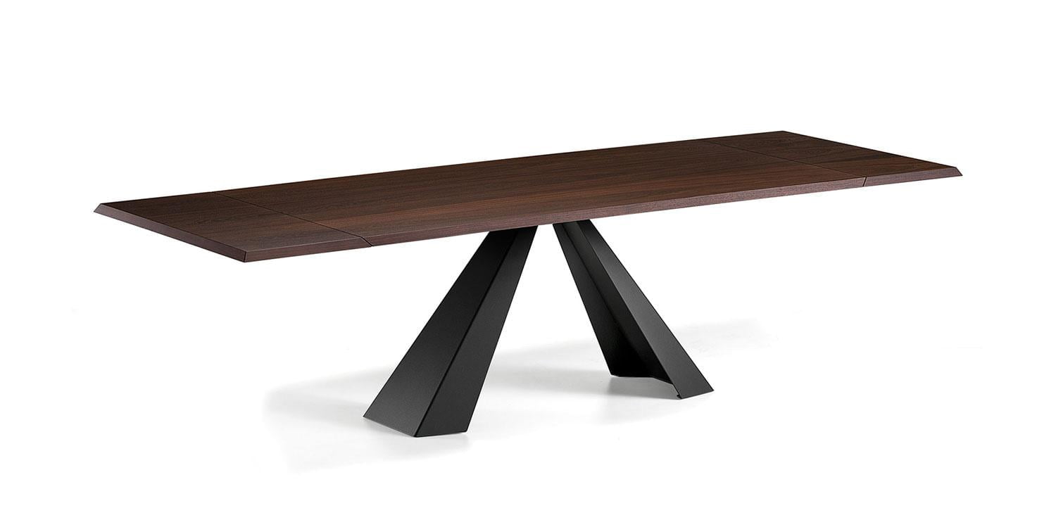 Rectangular metal table | Eliot Wood Drive by Cattelan Italia