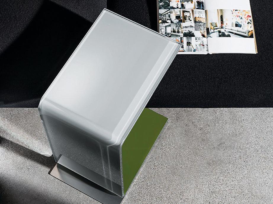 Rectangular glass coffee table | Swan by Sovet