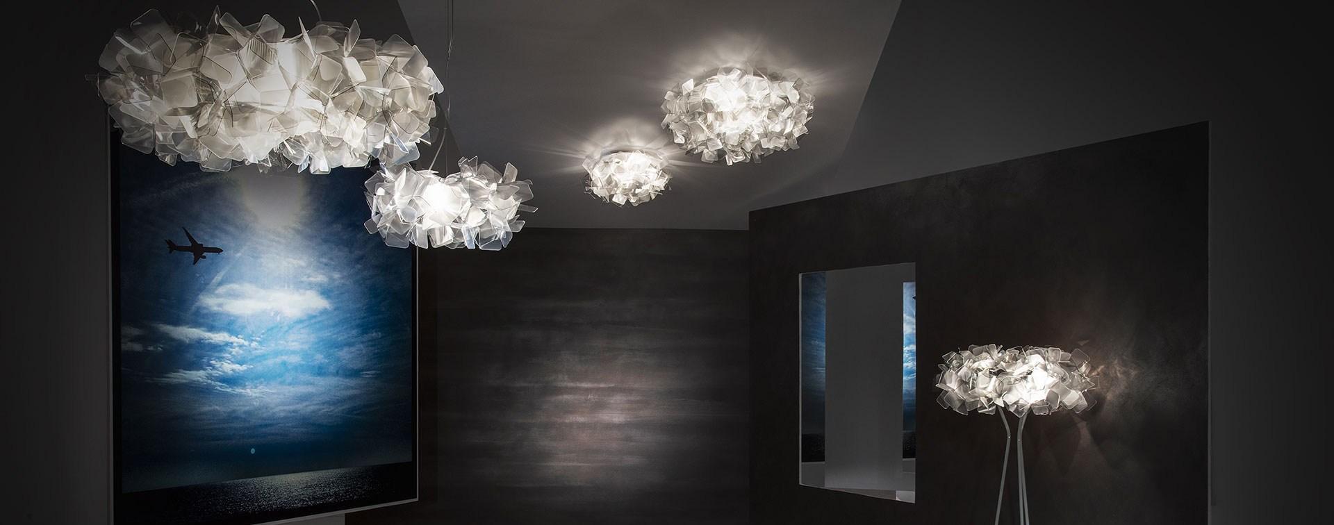 Lentiflex® and Cristalflex Fumé® LED pendant lamp | Clizia Fumè Large by Slamp