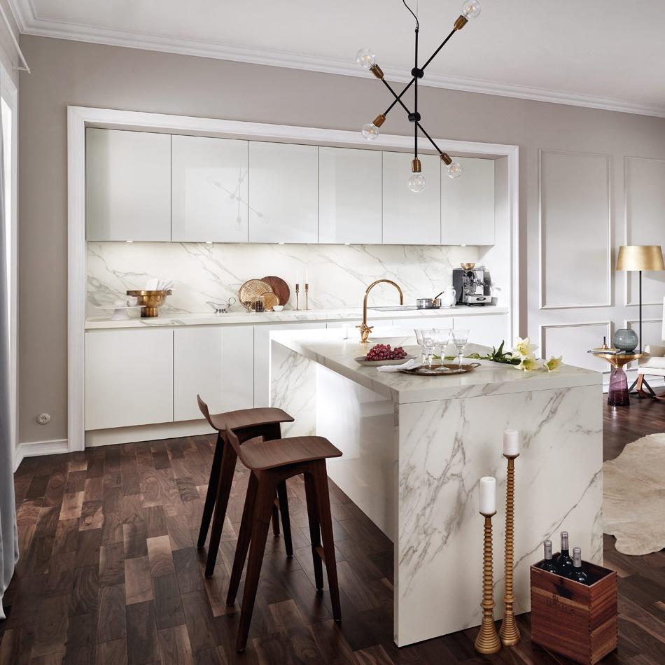 Kitchen with integrated handles Haecker classic 2030 GL