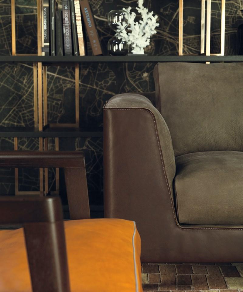 Modular leather sofa | Status Quo by Borzalino