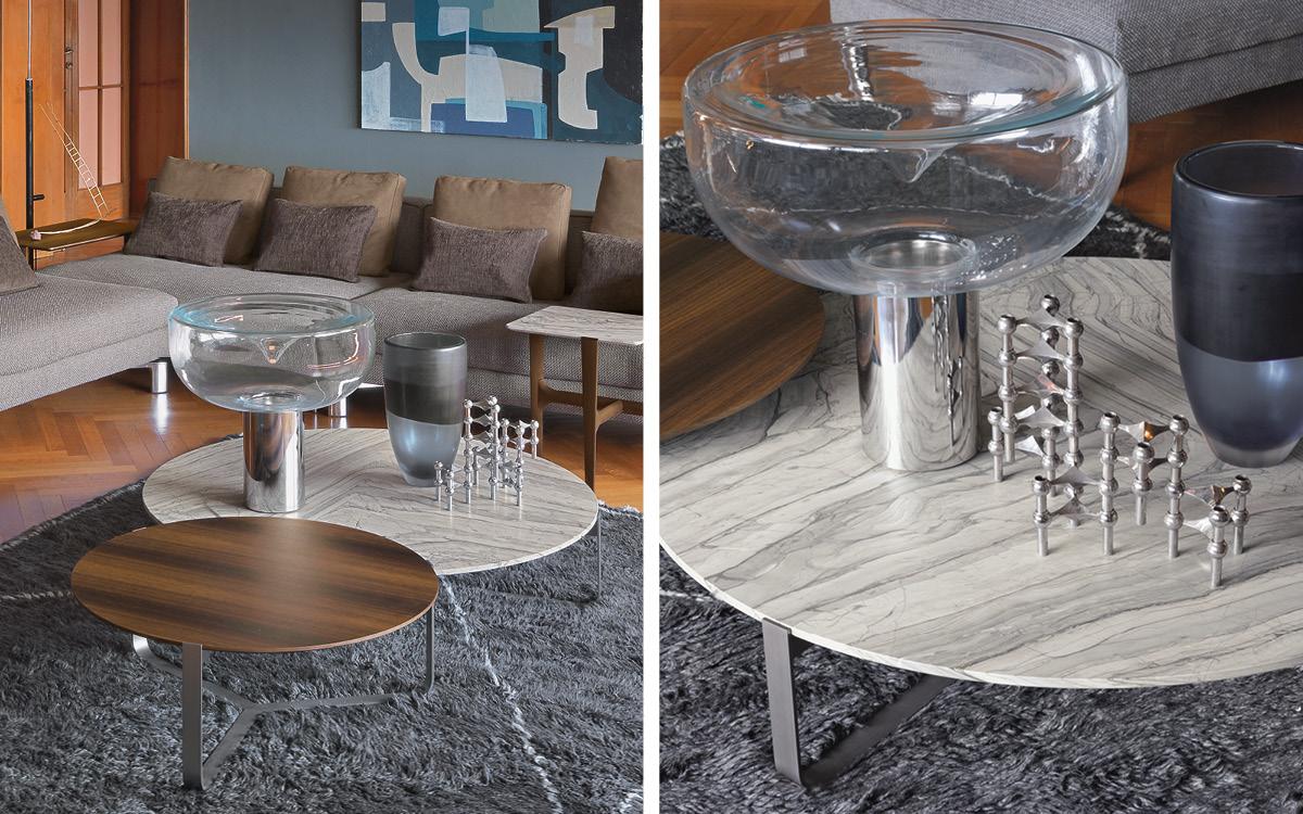 Round coffee table | Yari by Flou