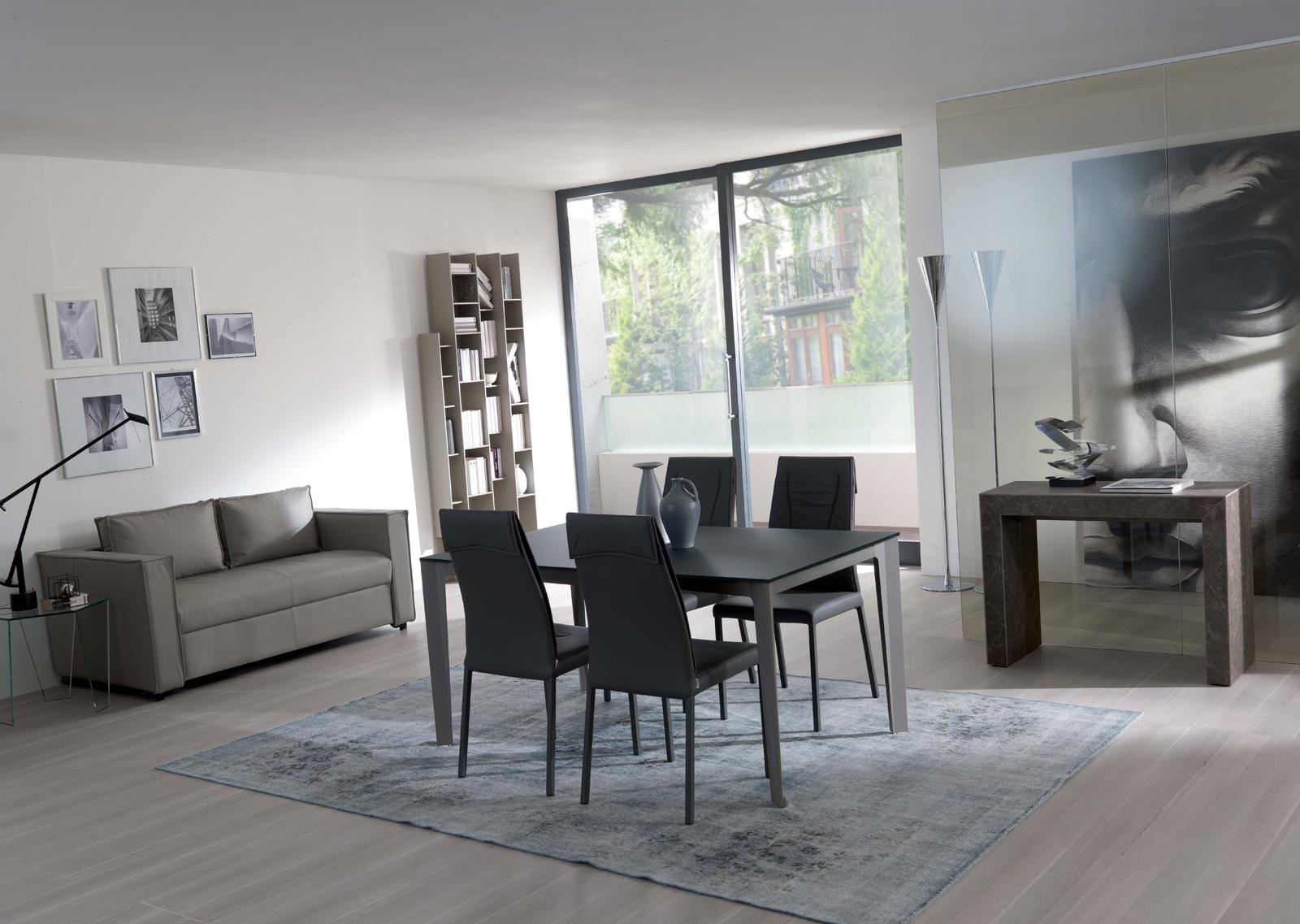 Upholstered leather chair | Luxy by Ozzio Italia