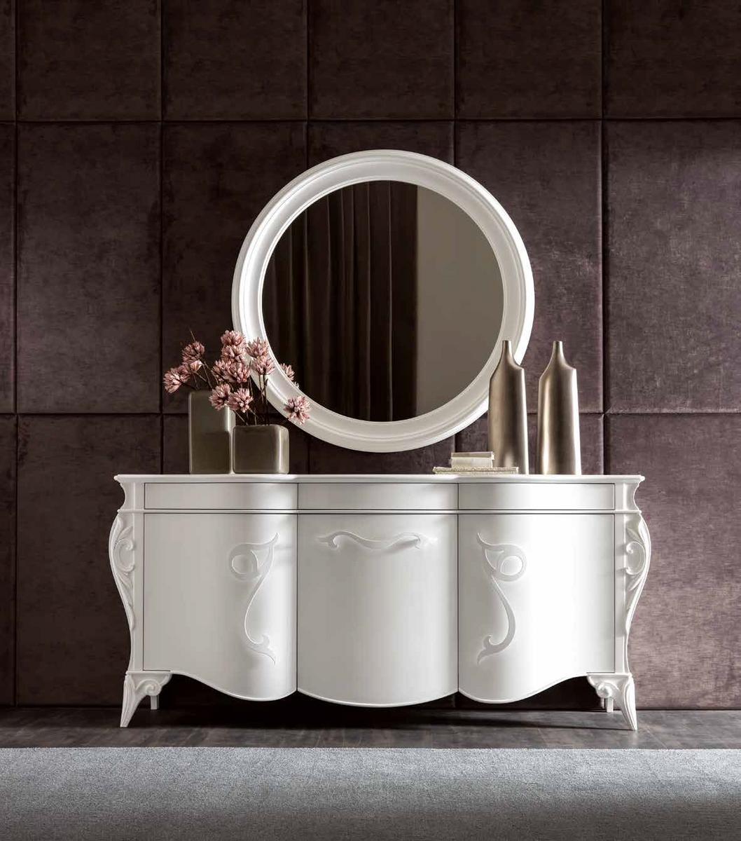 Wall-mounted framed round mirror | Luisa by Corte Zari