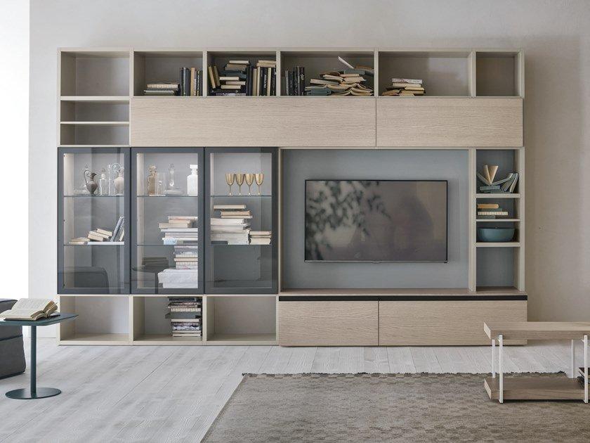 Sectional storage wall | Unit A116 by Tomasella