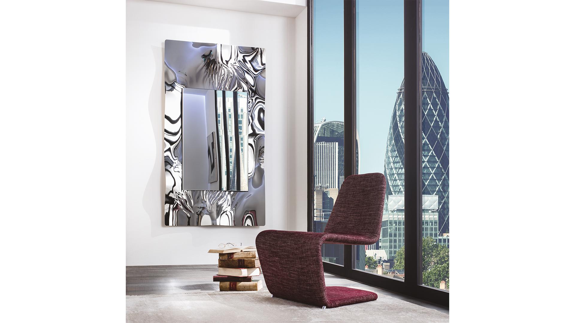 Cantilever leather easy chair | Jazz by Reflex