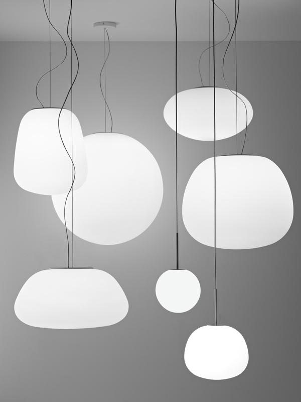 Glass pendant lamp | Lumi Baka by Fabbian
