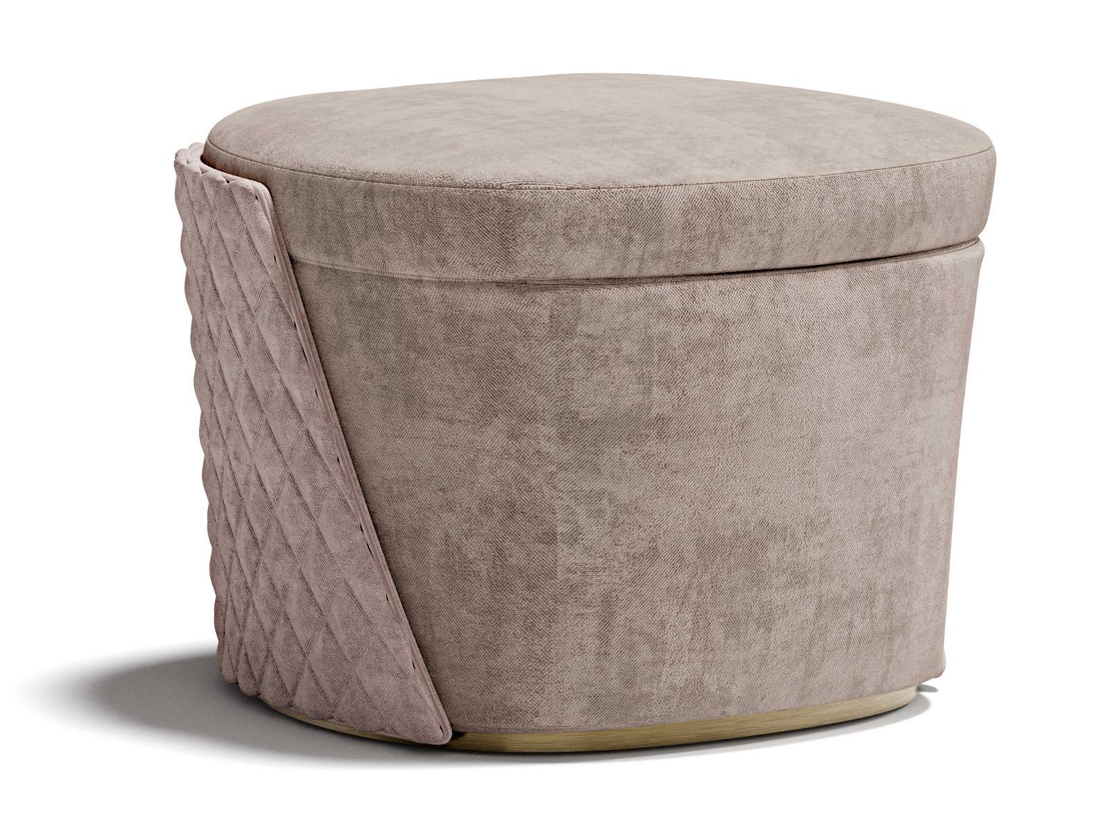Oval fabric pouf | Majestic M by Capital Collection