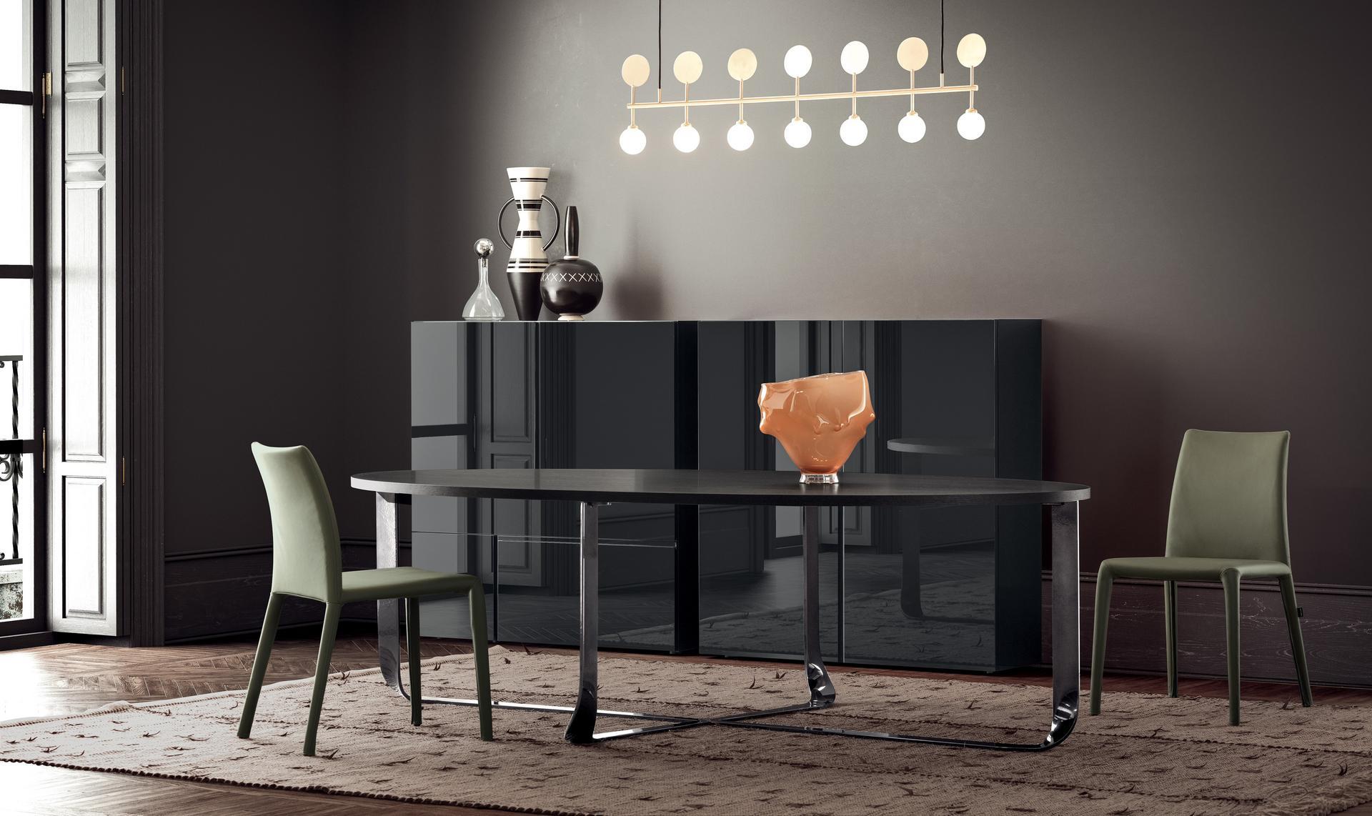 Wooden highboard | Quadra by Pianca