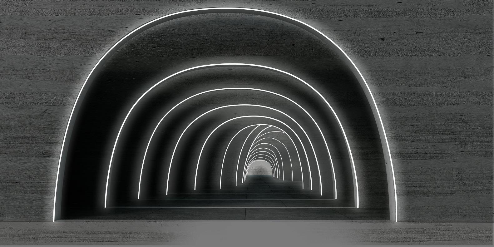 Silicone wall lamp / ceiling lamp | La Linea by Artemide