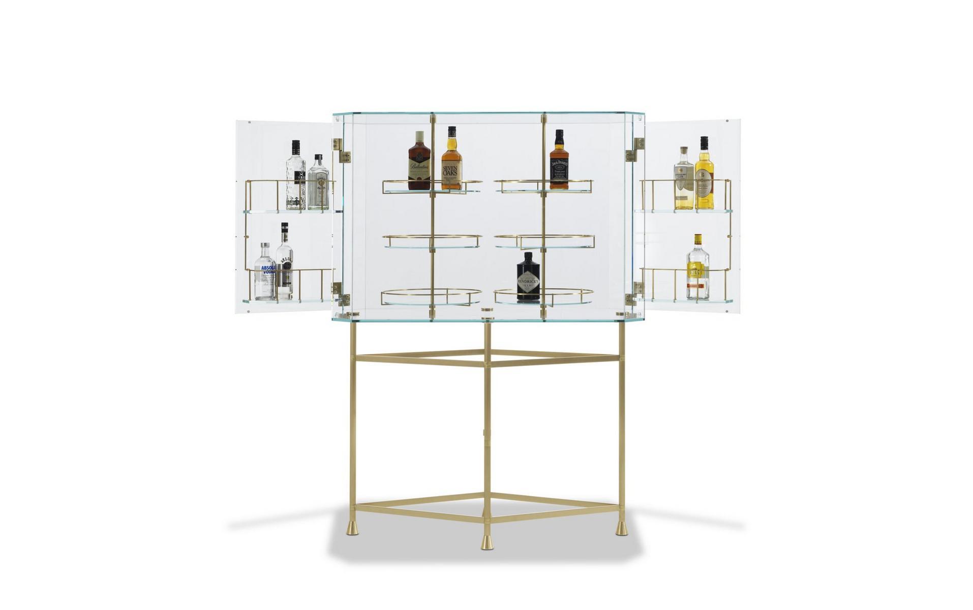 Glass bar cabinet | Float by Baxter