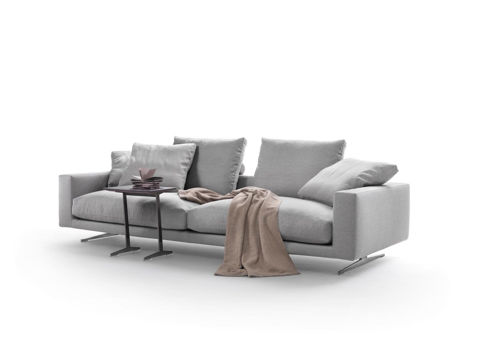 Sectional 3 seater fabric sofa | Campiello by Flexform