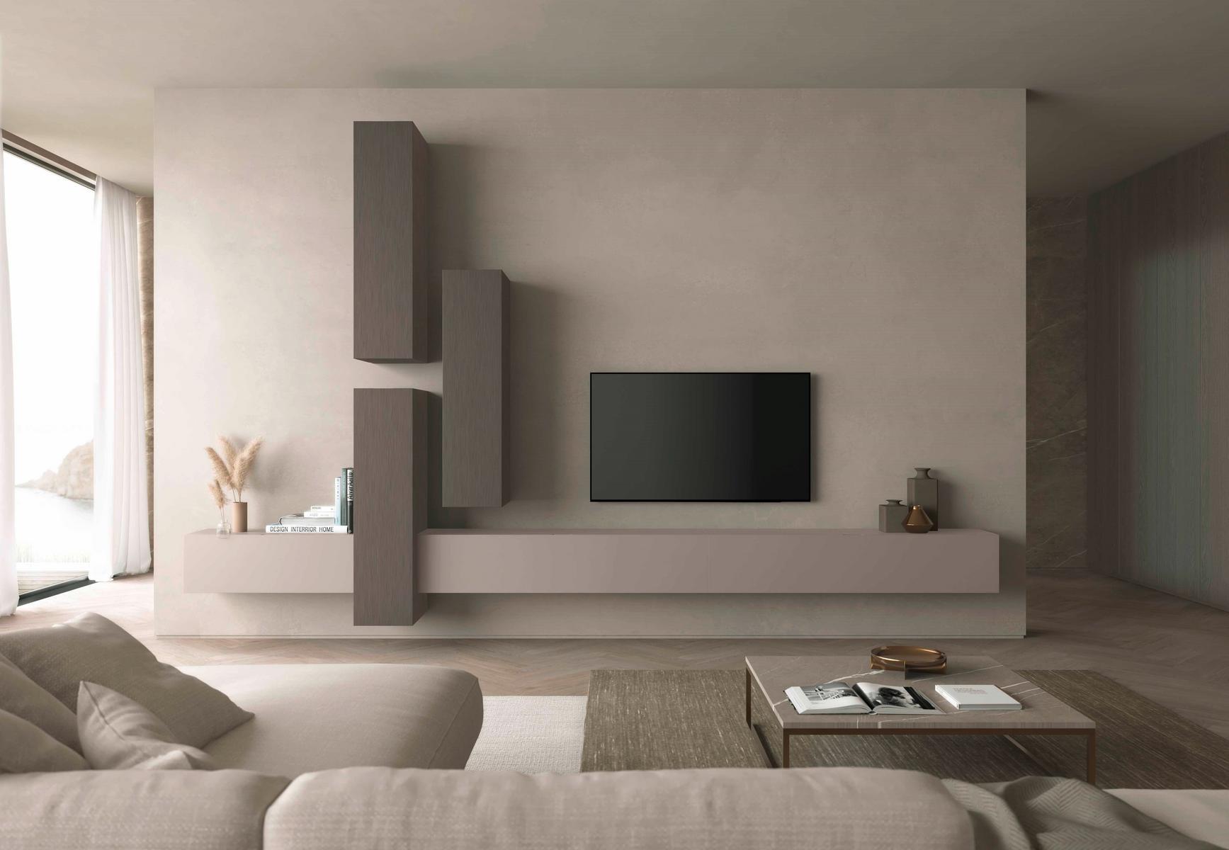 Wooden storage wall | Cube6 by Olivieri