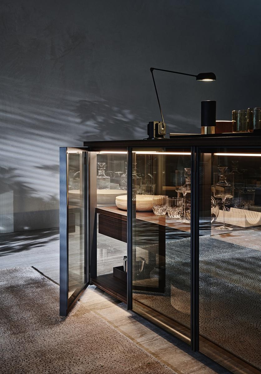Crystal sideboard with doors | Adrien by Molteni