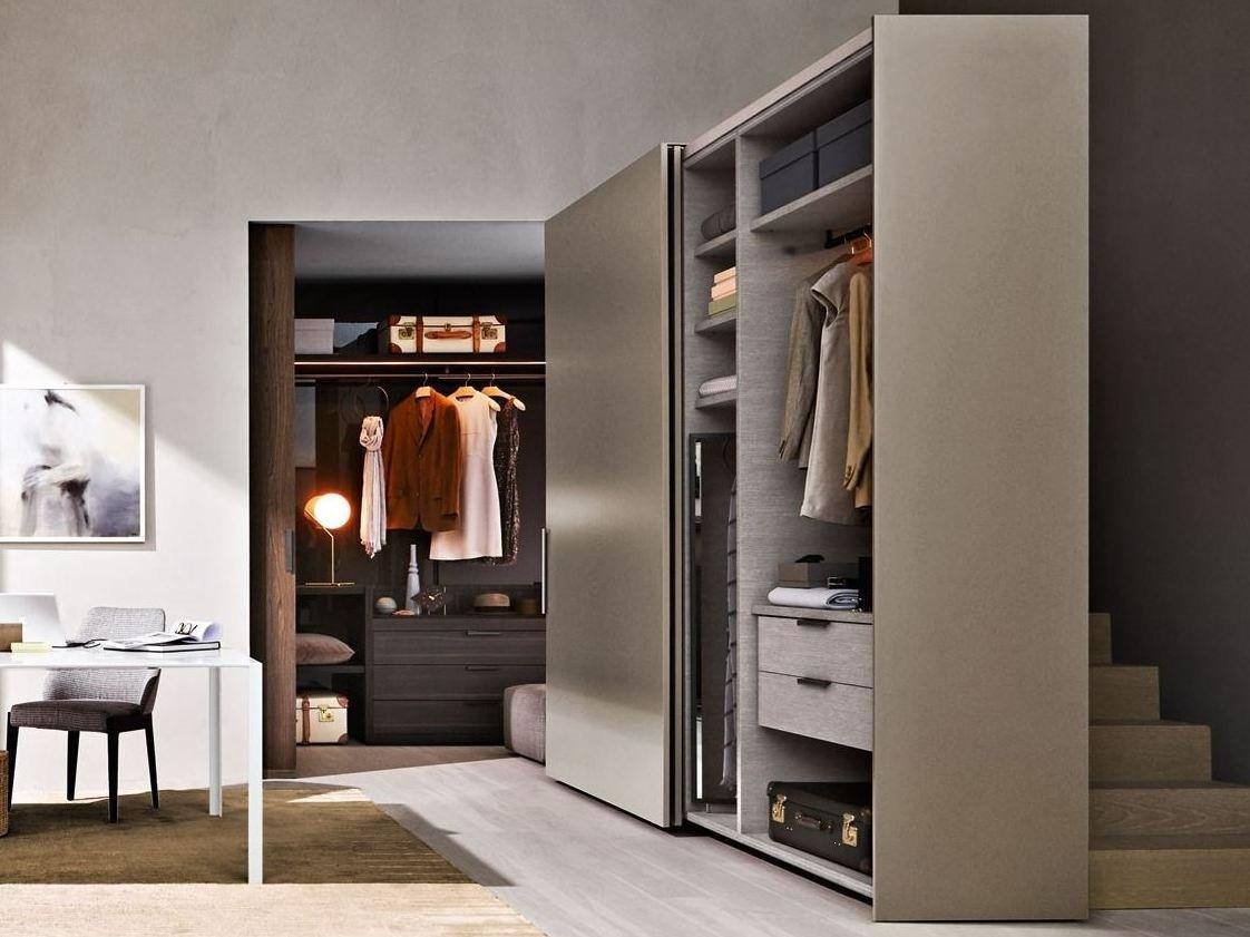 Sliding wooden cabinet door | Gliss Master Start by Molteni