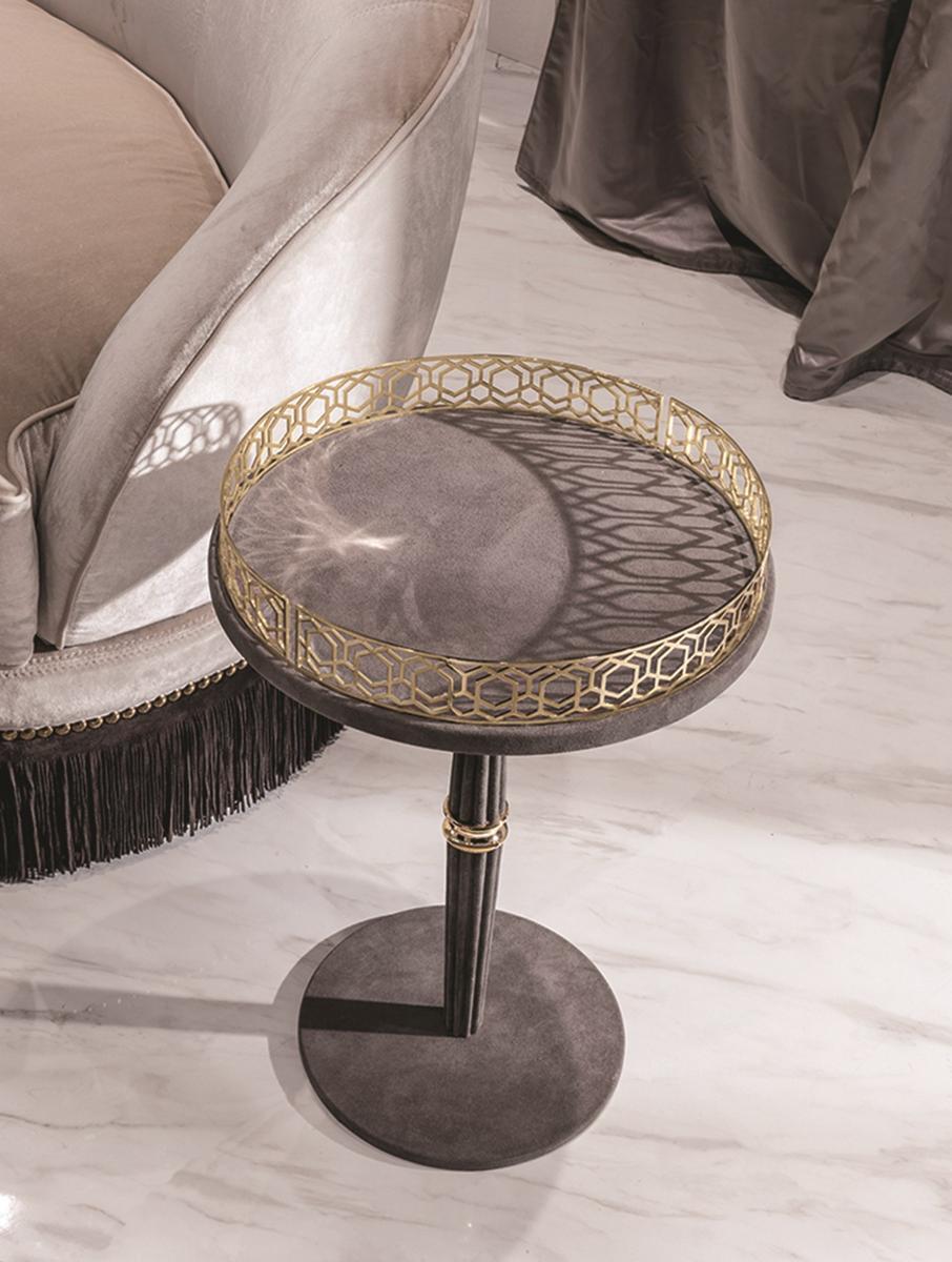 Round metal coffee table | Guéridon by Longhi