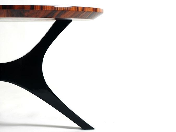 Round wood veneer coffee table for living room | Pearl by Boca Do Lobo