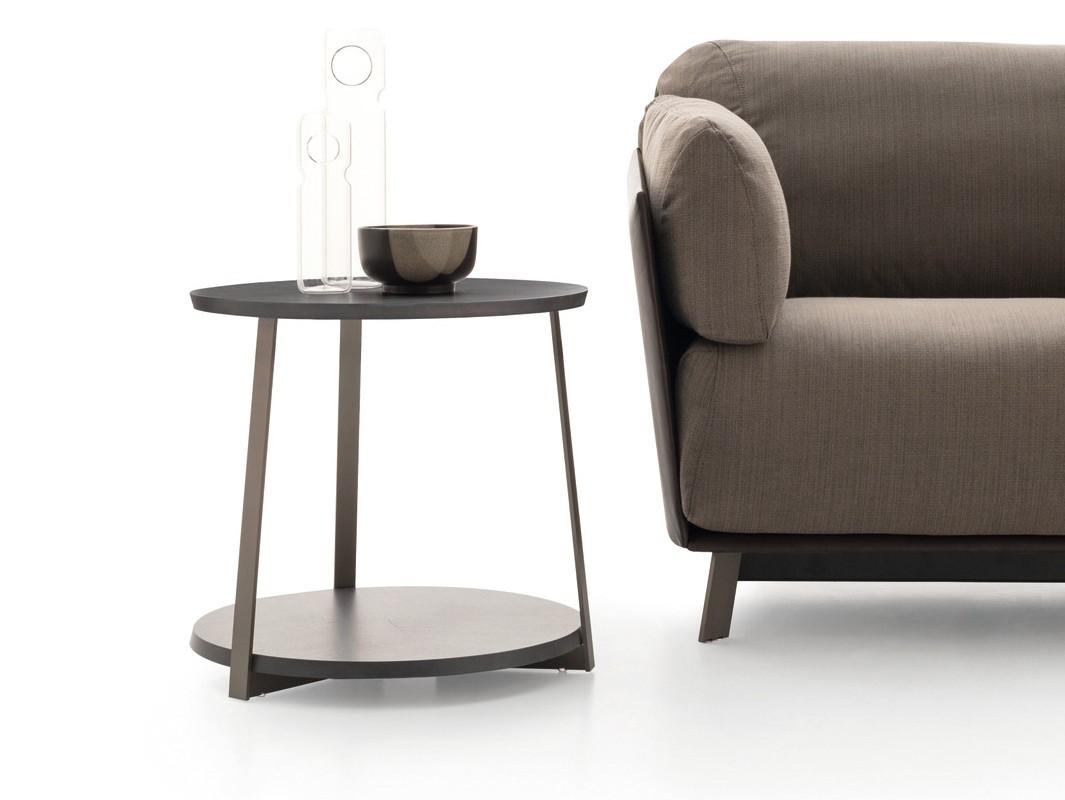 Wooden high side table with integrated magazine rack | Kailua by Ditre Italia