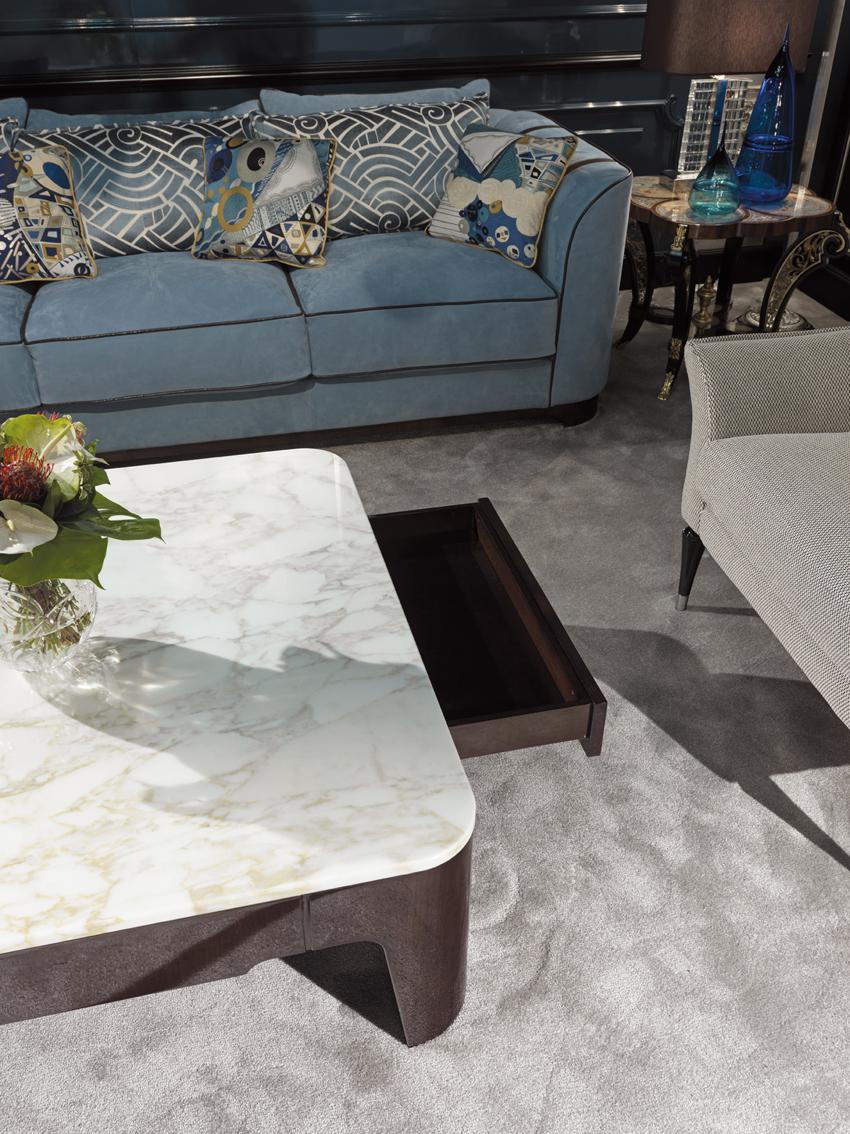 Low marble coffee table for living room | Palais Royal by Ezio Bellotti