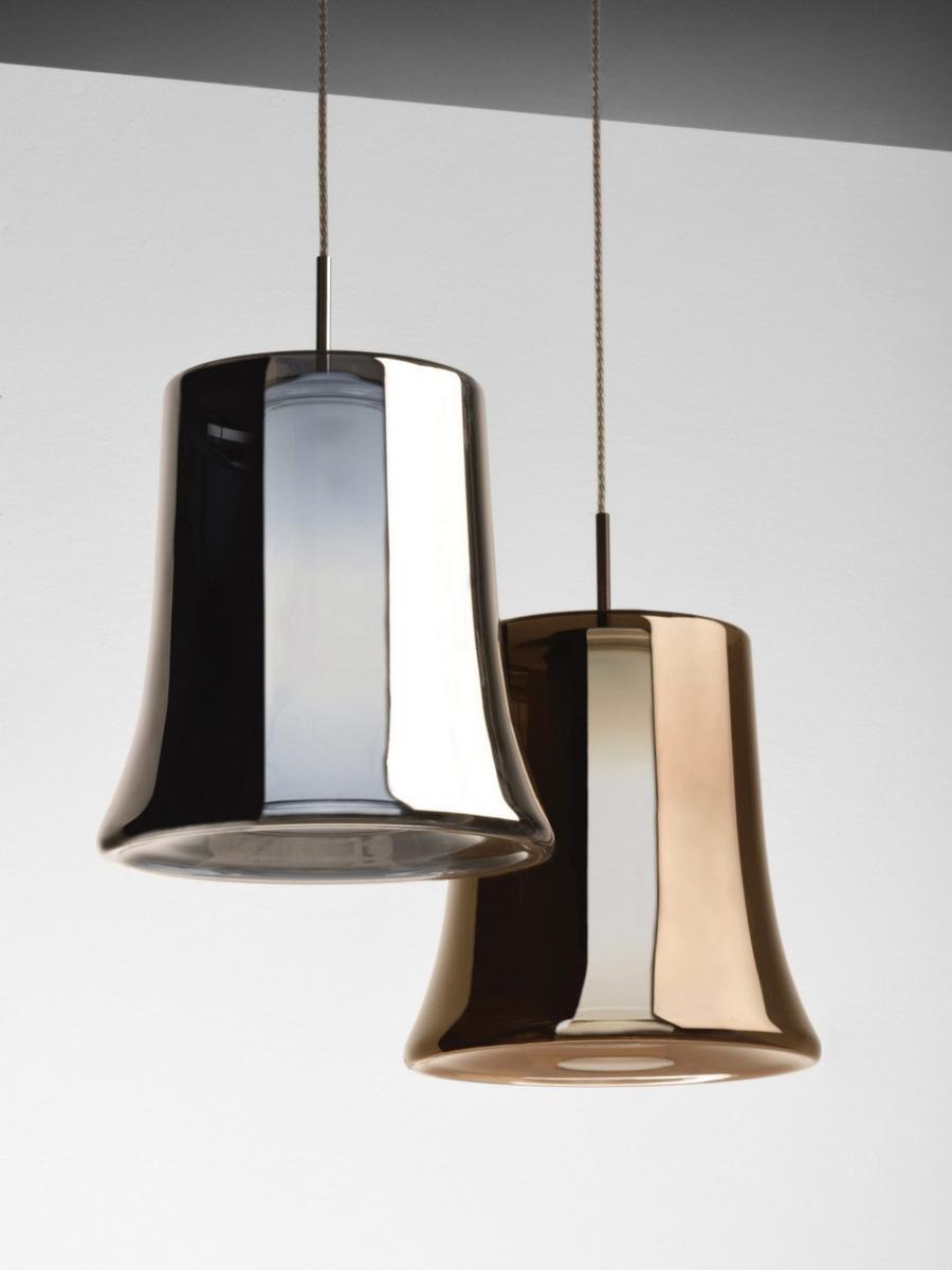 LED Borosilicate glass pendant lamp | Cloche S by Leucos