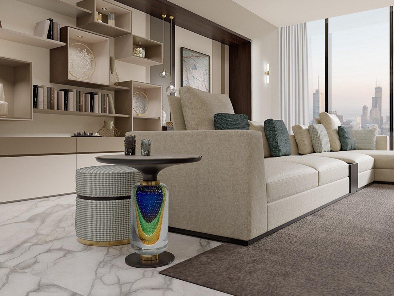 Corner sectional fabric sofa | Pr.680 by Stella del Mobile