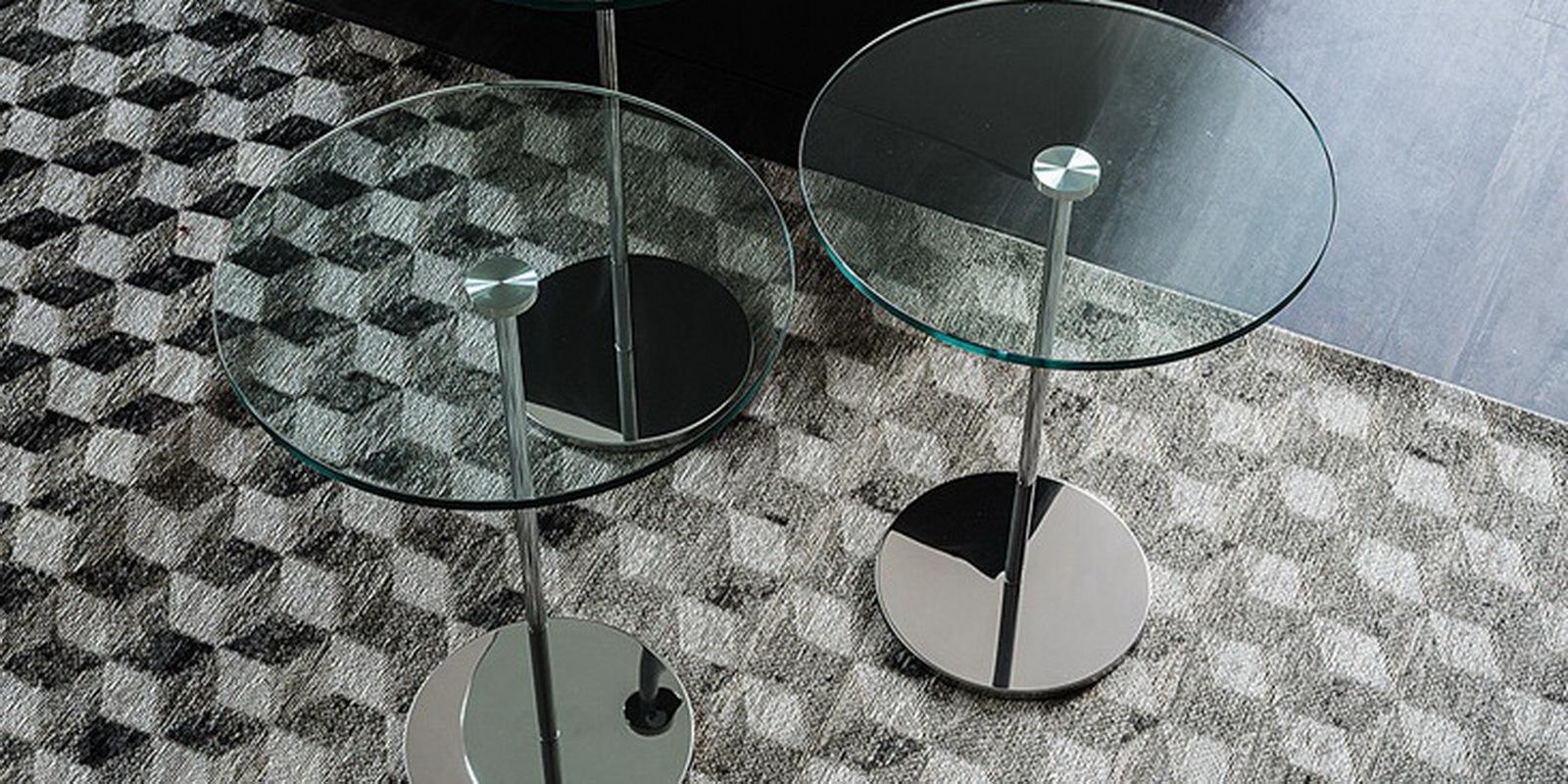 Round glass coffee table | Gliss by Cattelan Italia