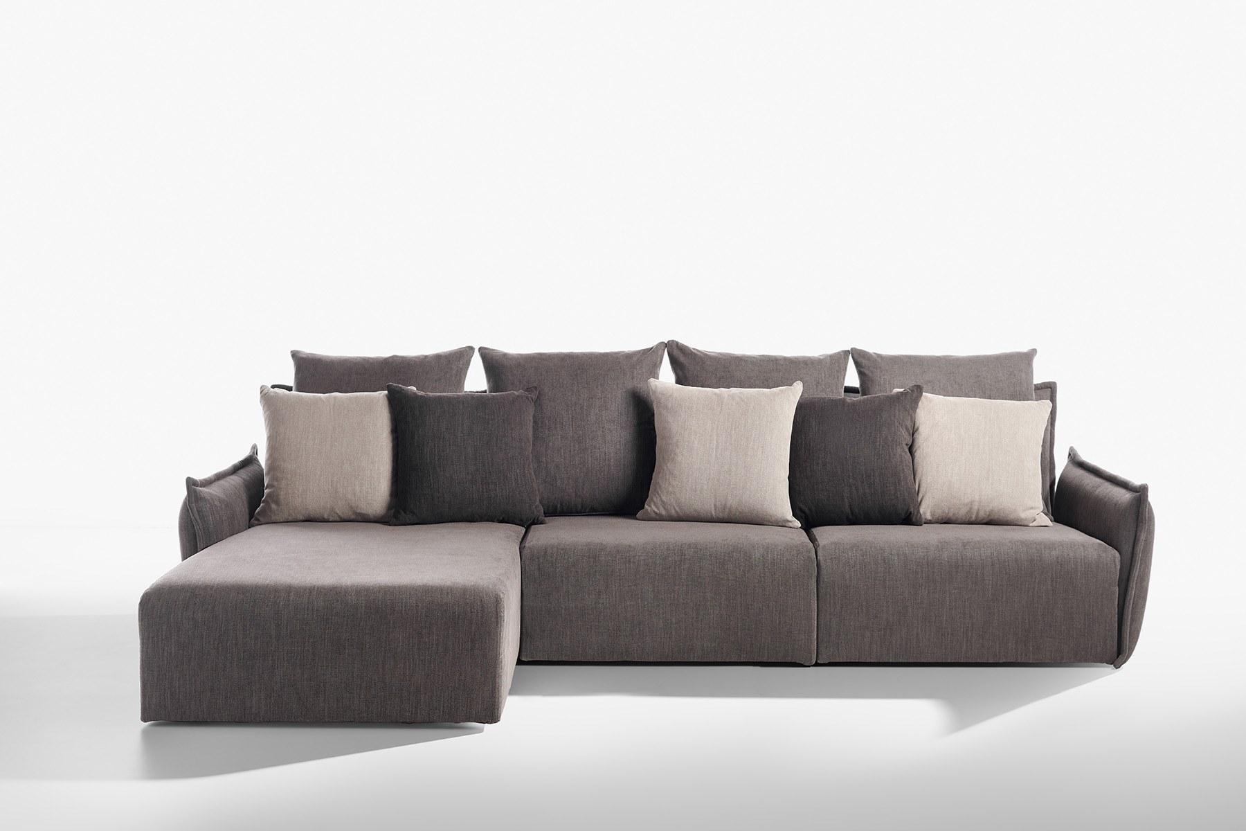 Sectional sofa with removable cover | Purple by Potocco