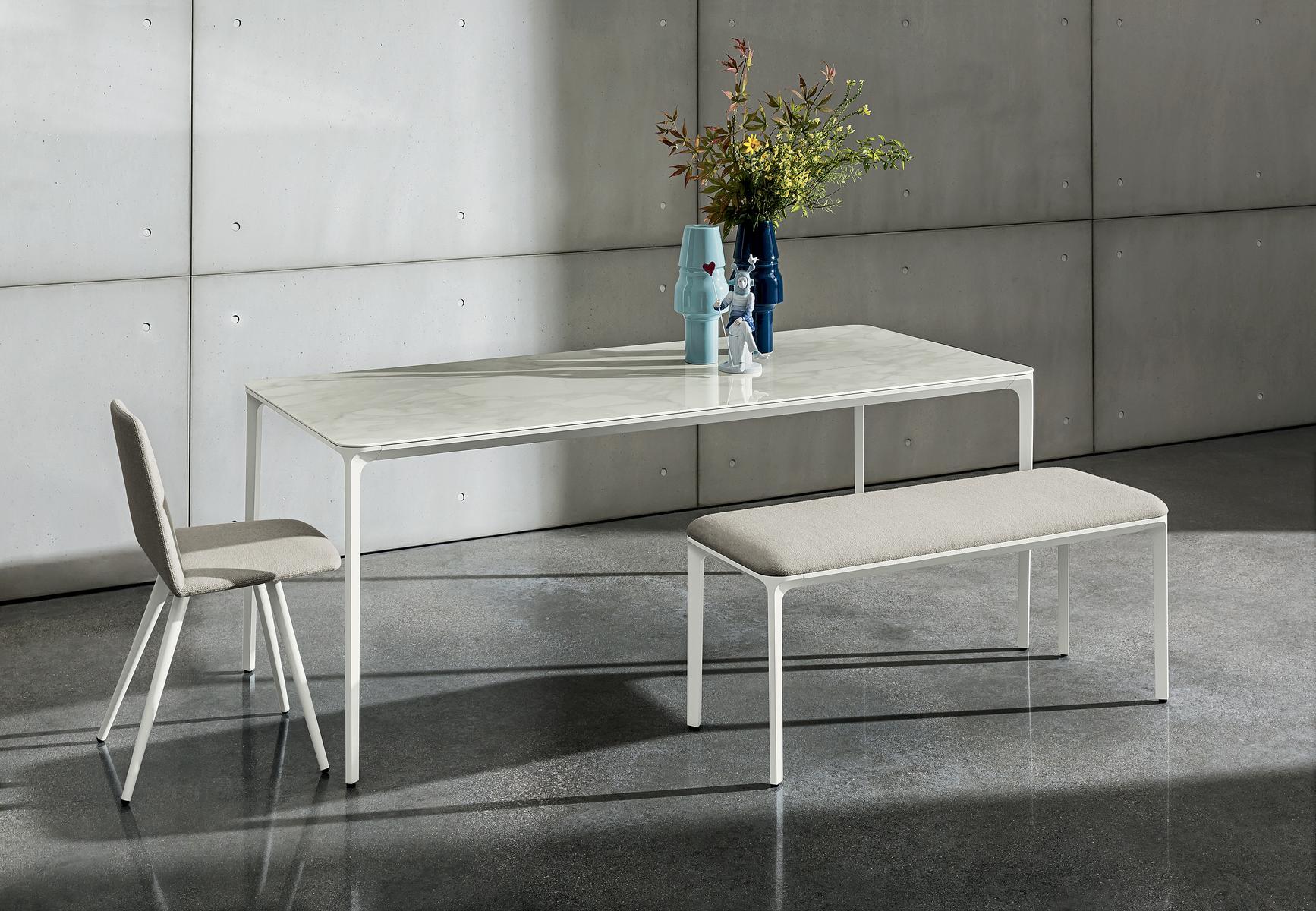 Rectangular ceramic table | Slim Rectangular by Sovet